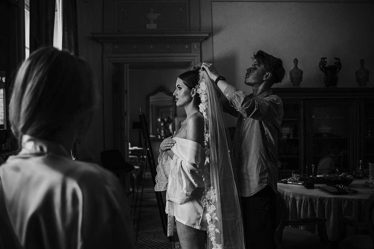 zdjęcia ślubne fotografia ślubna elegancki klasyczny glamour ślub Pałac Mała Wieś 5czwartych Agnieszka Rusinowska