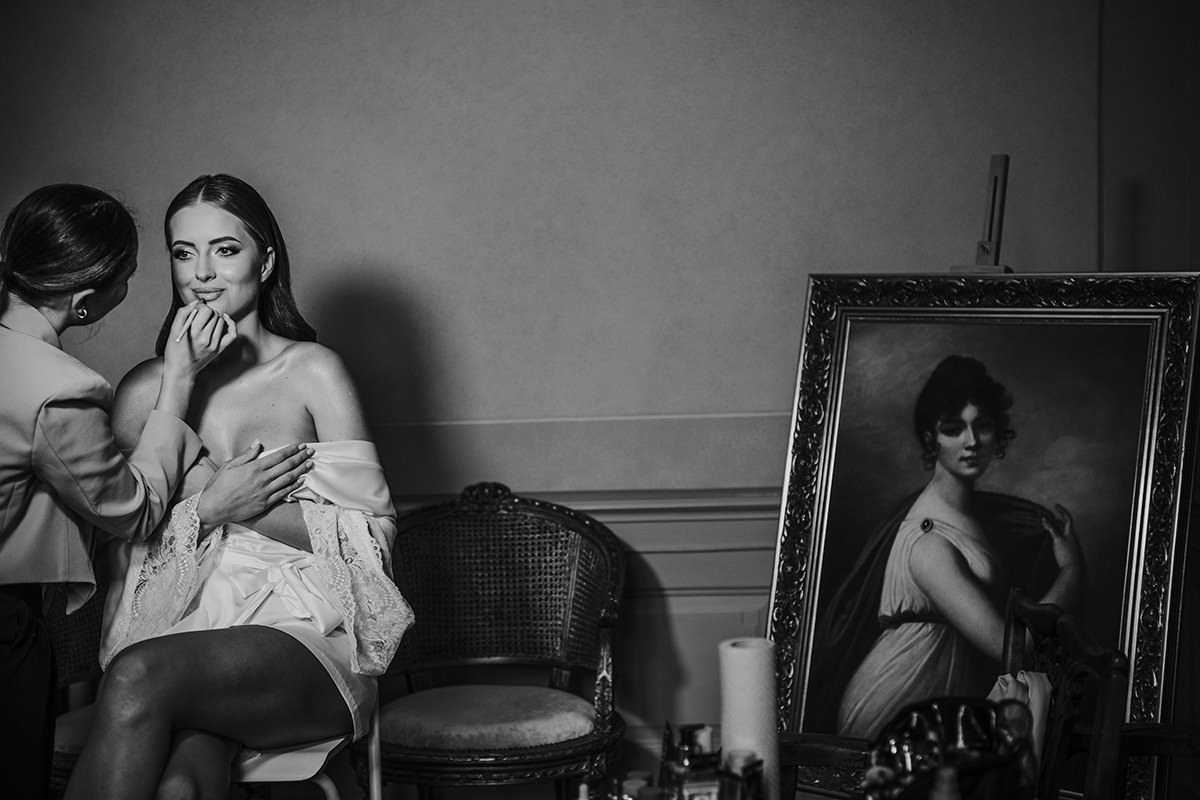 zdjęcia ślubne fotografia ślubna elegancki klasyczny glamour ślub Pałac Mała Wieś 5czwartych Agnieszka Rusinowska