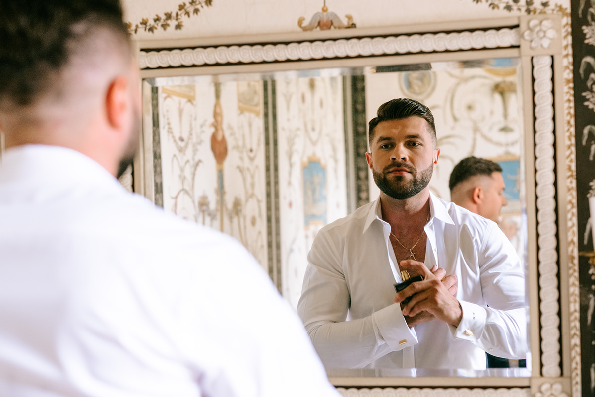 zdjęcia ślubne fotografia ślubna elegancki klasyczny glamour ślub Pałac Mała Wieś 5czwartych Agnieszka Rusinowska