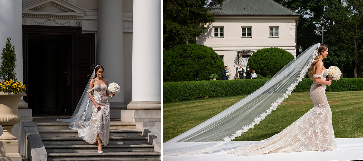 zdjęcia ślubne fotografia ślubna elegancki klasyczny glamour ślub Pałac Mała Wieś 5czwartych Agnieszka Rusinowska