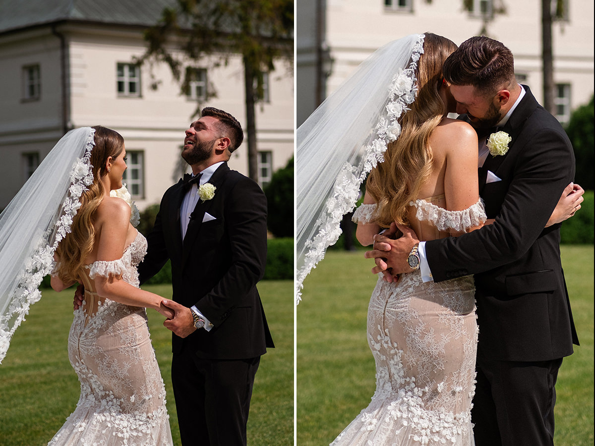 zdjęcia ślubne fotografia ślubna elegancki klasyczny glamour ślub Pałac Mała Wieś 5czwartych Agnieszka Rusinowska