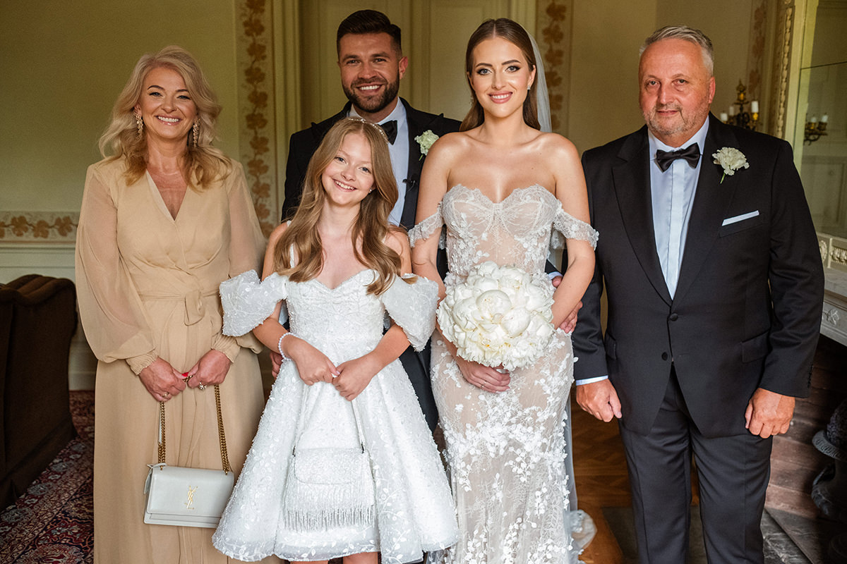 zdjęcia ślubne fotografia ślubna elegancki klasyczny glamour ślub Pałac Mała Wieś 5czwartych Agnieszka Rusinowska