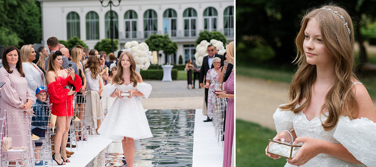 zdjęcia ślubne fotografia ślubna elegancki klasyczny glamour ślub Pałac Mała Wieś 5czwartych Agnieszka Rusinowska