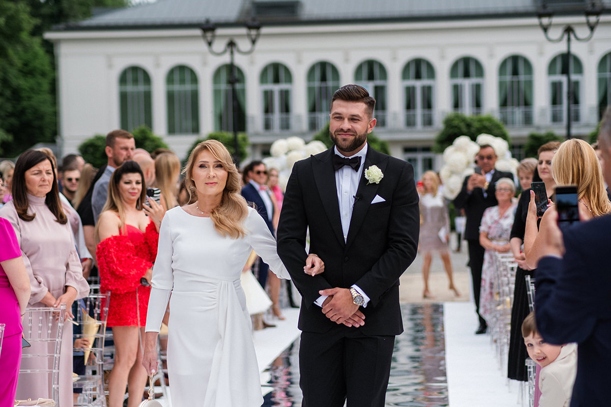 zdjęcia ślubne fotografia ślubna elegancki klasyczny glamour ślub Pałac Mała Wieś 5czwartych Agnieszka Rusinowska