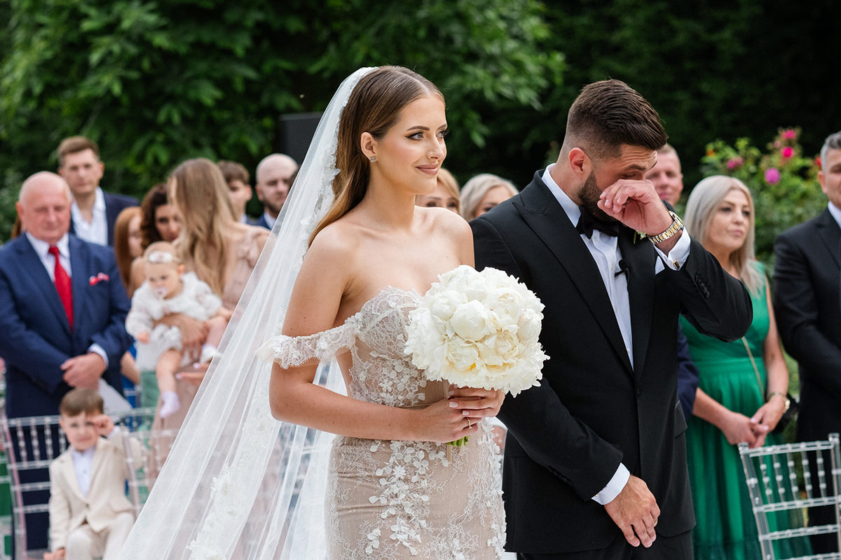 zdjęcia ślubne fotografia ślubna elegancki klasyczny glamour ślub Pałac Mała Wieś 5czwartych Agnieszka Rusinowska