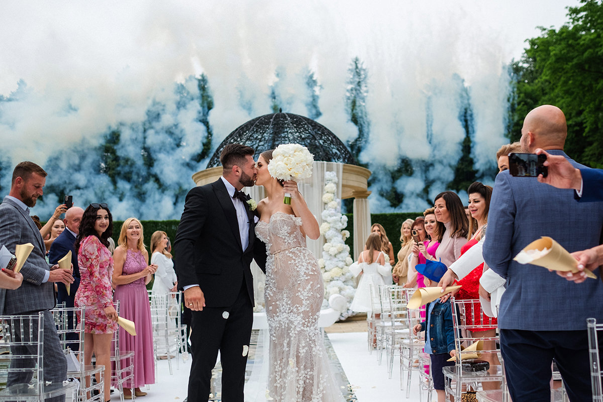 zdjęcia ślubne fotografia ślubna elegancki klasyczny glamour ślub Pałac Mała Wieś 5czwartych Agnieszka Rusinowska