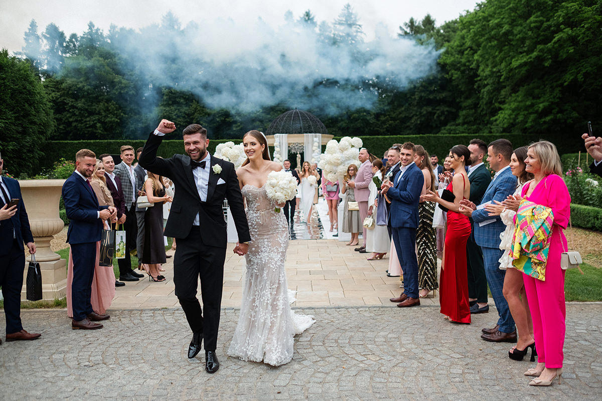 zdjęcia ślubne fotografia ślubna elegancki klasyczny glamour ślub Pałac Mała Wieś 5czwartych Agnieszka Rusinowska