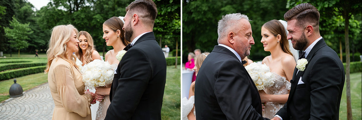 zdjęcia ślubne fotografia ślubna elegancki klasyczny glamour ślub Pałac Mała Wieś 5czwartych Agnieszka Rusinowska