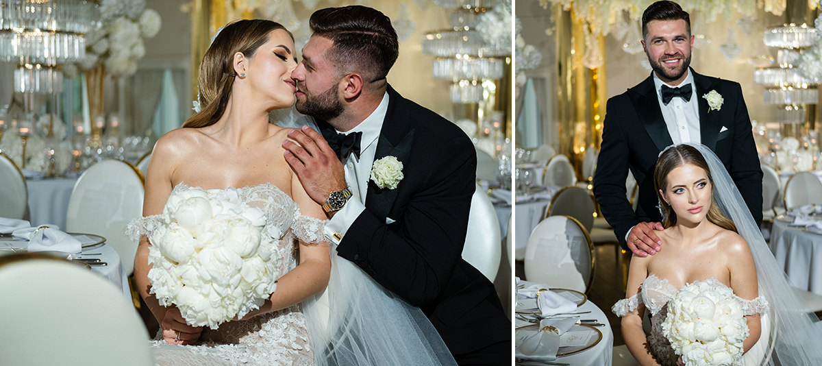 zdjęcia ślubne fotografia ślubna elegancki klasyczny glamour ślub Pałac Mała Wieś 5czwartych Agnieszka Rusinowska